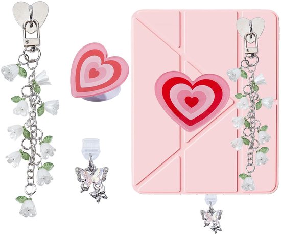 Dailygoods - 3 Stuks Bedelkettingen voor Kindle met Schattige Hangers