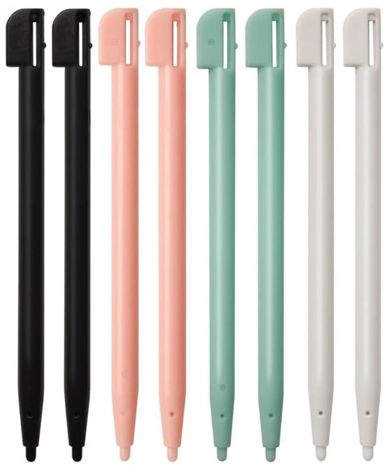 Dailygoods - 8 stuks 4 kleuren touchscreenstif, 3DS stylus voor touchscreen, stylus voor 3DS NDS Lite NDSL