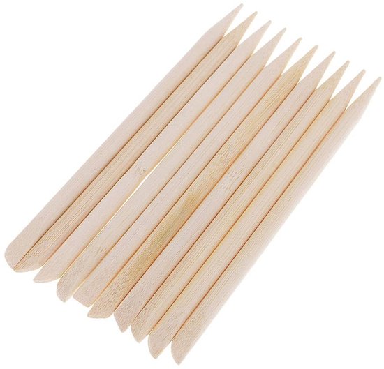Dailygoods- Artist Pen 10 Stuks - Bamboe Stylus - Scratchers Tool - Tekenen voor Kinderen - Reisactiviteit - Perfect Cadeau - Tekenpen