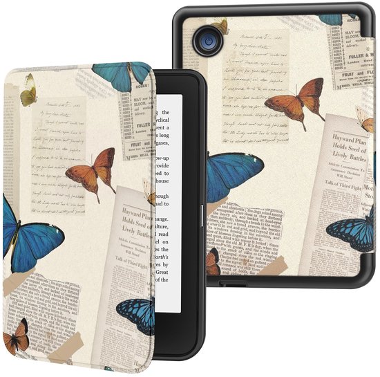 Dailygoods- Boekenkast Kind - Ultra Slim Lichtgewicht - Ereader Hoesje - Kobo Clara BW/Colour - 6 Inch - Automatische Slaapfunctie - E-reader Hoes