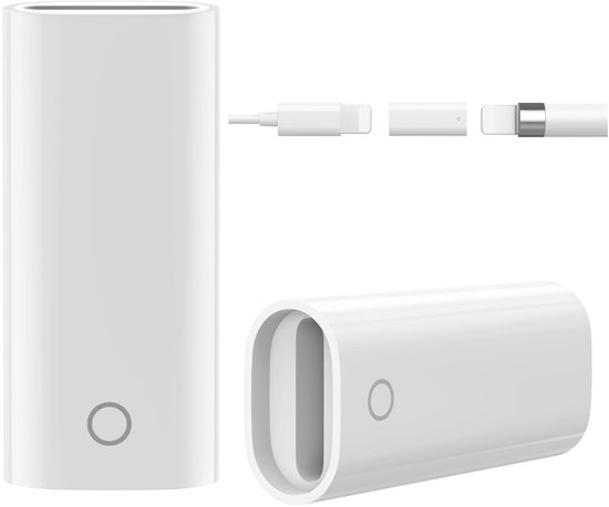 Dailygoods - Dailygoody - Oplader voor Apple Pencil - Connector Charger Kabel - 2 Pack - Wit - Pen Accessoires - Geschikt voor iPad Air 3, Mini 5, Pro 12.9, 10.5, 9