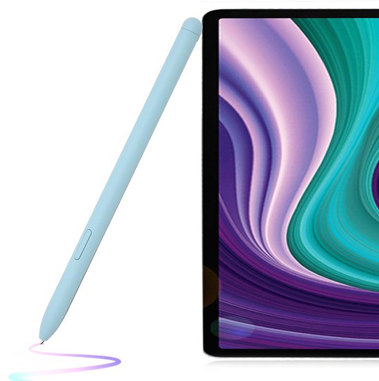 Dailygoods - Dailygoody - Pen voor Tab S6 Lite - Stylus vervanging - Inclusief 5 reservetips - Blauw - Geschikt voor SM P610 SM P615 - Perfect voor creatief gebrui