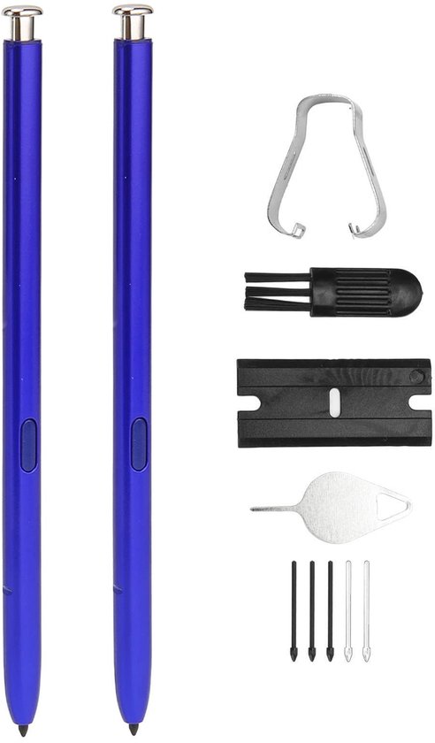 Dailygoods - Dailygoody - Stylus Pen - Smartphone Touchscreen Stylus - Hoge gevoeligheid - 2 Stuks - Vervangbare penpunten - Geschikt voor Note 10 en Note 10