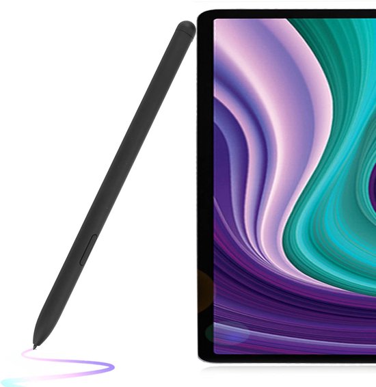 Dailygoods - Dailygoody - Voor Tab S6 Lite Stylus - Vervangende Touch Pen - Hoge gevoeligheid - Zwart - Geschikt voor SM P615 Tablet - 5 tips inbegrepen