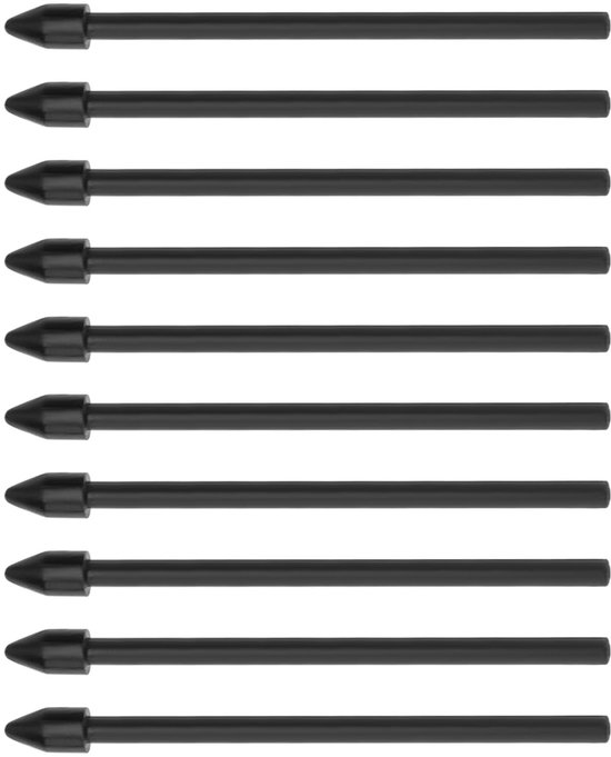 Dailygoods- Digitale Pen Tips 10 Stuks - Ronde Punt 0,35 mm - Compatibel met Lamy AL-Star EMR Z107/Z108 - Kunststof - Voor Glad/Ruw Oppervlak - Verbeterde Schrijfervaring - Stylus Tips