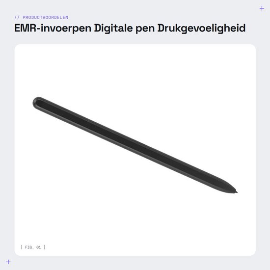 Dailygoods - EMR-invoerpen - Digitale pen - Drukgevoeligheid 4096 - Geschikt voor tablets - Palmafwijzing - Ideaal voor creatievelingen - Inclusief 5...