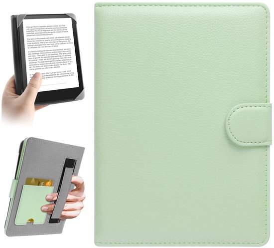 Dailygoods - HoYiXi Universele hoes voor 6-6,8 inch e-book lezer compatibel met 6,8 inch Kindle Paperwhite/6" gloednieuwe Kindle 2022 & 2019/Kobo Clara HD/Kobo Clara 2E, 65" EReader Beschermhoes Ingebouwde zak,