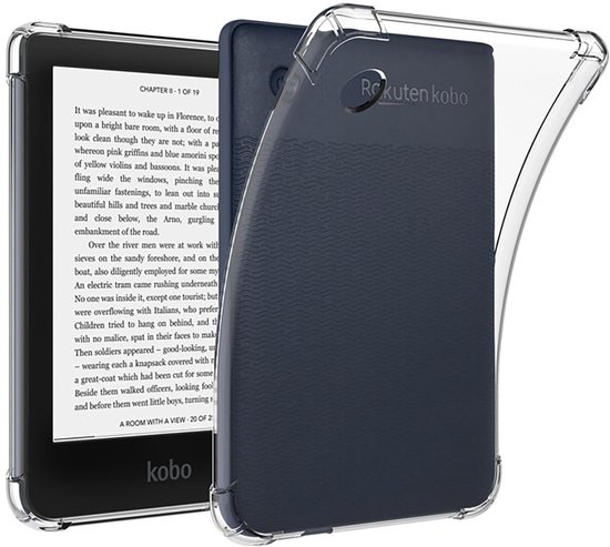 Dailygoods - Innovra - Dailygoods - Dailygoody - Transparante Hoes voor Kobo Clara 2E - Zachte TPU - Airbagbescherming - Lichtgewicht - Bescherming tegen vallen - Geschikt voor Kobo Clar...