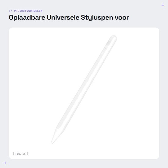 Dailygoods - Oplaadbare Universele Styluspen voor Touchscreens
