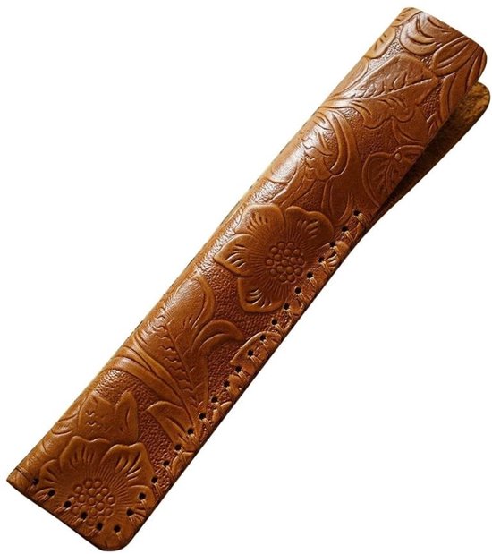 Dailygoods- Pen Sleeve Lederen - Vintage Pennenzak - Potlood Case - Voor Kantoor/School - Tot 1 Pen - Hoogwaardige Bescherming
