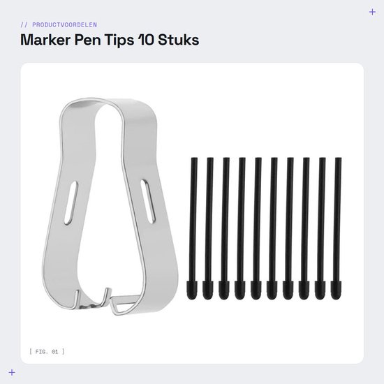 Dailygoods- Penpunten 10 Stuks - Zachte Tips - Compatibel met Opmerkelijke 2 Marker/Marker Plus - Kindle Scribe Premium Pen - Pincet Gereedschap - Kunststof - Stylus Tips