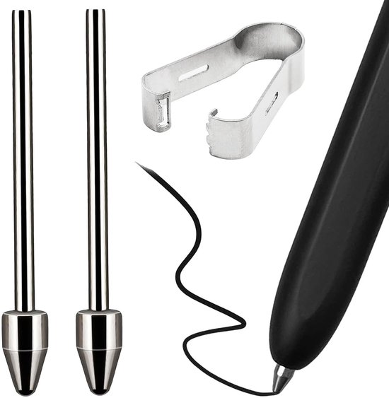 Dailygoods- Penpunten 2 Stuks - Compatibel met Galaxy Z Fold 3/4 - Titaniumlegering - Duurzaam - Fijne Punt - 4096 Drukgevoeligheidsniveaus - Styluspunten