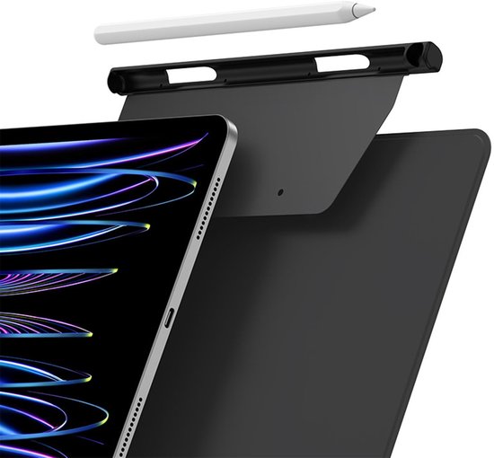 Dailygoods - Potlood Pen Houder voor Apple Pencil 2e generatie hoesje compatibel met Magic Keyboard, Smart Keyboard Folio en andere magnetische hoesjes, stylus penhouder voor iPad - Zwart