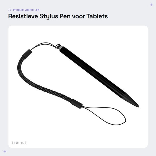 Dailygoods - Resistieve Stylus Pen voor Tablets