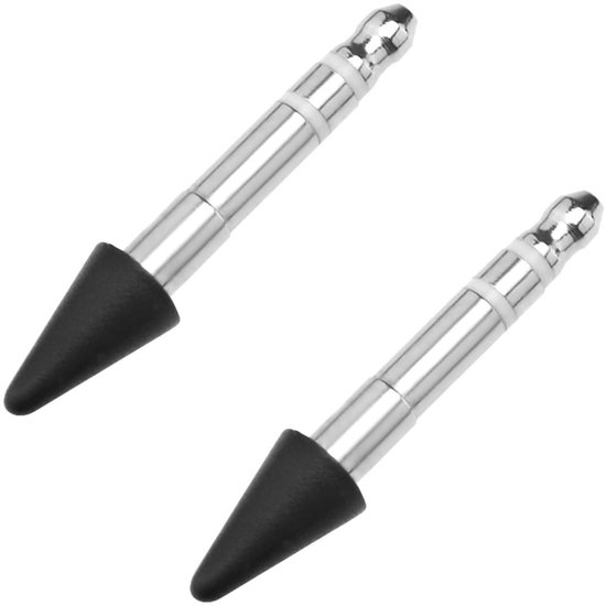 Dailygoods - Set - Roestvrijstalen pennen - Duurzame prestaties - Zwart - Compatibel met Microsoft Surface Slim Pen 2 - Geschikt voor Pro ...