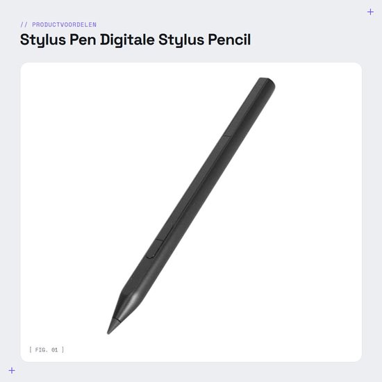 Dailygoods - Stylus Pen - Digitale Stylus Pencil - Oplaadbaar - Voor Laptop - 4096 Drukgevoeligheid - Geschikt voor Pavilion X360 en X360