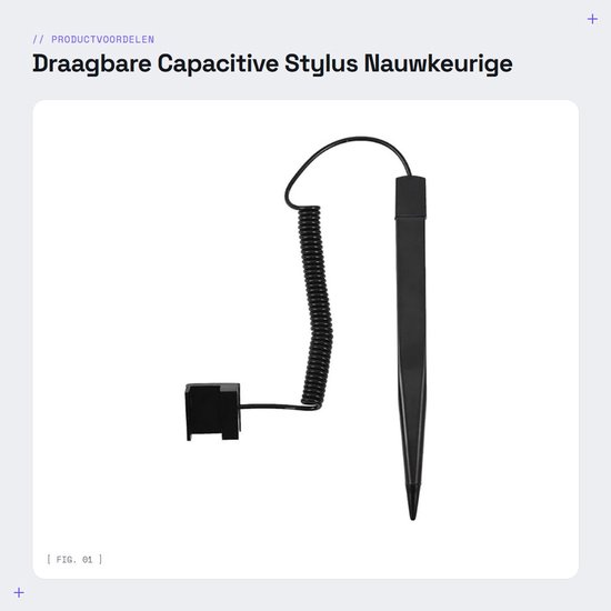 Dailygoods- Stylus Pen Hoge Gevoeligheid - Draagbare Touchscreen Pen - Antislip Grip - Nauwkeurige Schrijfervaring - Geschikt voor Autonavigatie - Lichtgewicht Design - Touchpen
