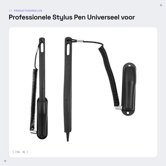 Dailygoods- Stylus Pen Hoge Gevoeligheid - Professionele Touchscreen Pen - Universeel Compatibel - Voor Autonavigatie - Nauwkeurig Schrijven - Geschikt voor Meerdere Apparaten - Touchpen