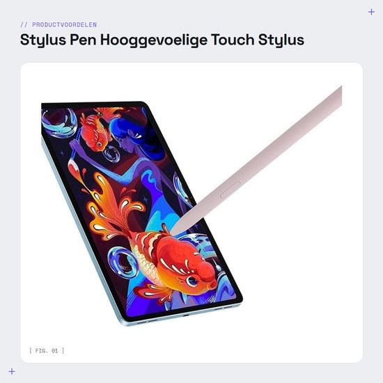 Dailygoods- Stylus Pen Hoge Gevoeligheid - Vervangende Stylus - 5 Stylus Tips - Duurzaam Plastic - Voor Tab S6 Lite - Inclusief Accessoires - Smartpen