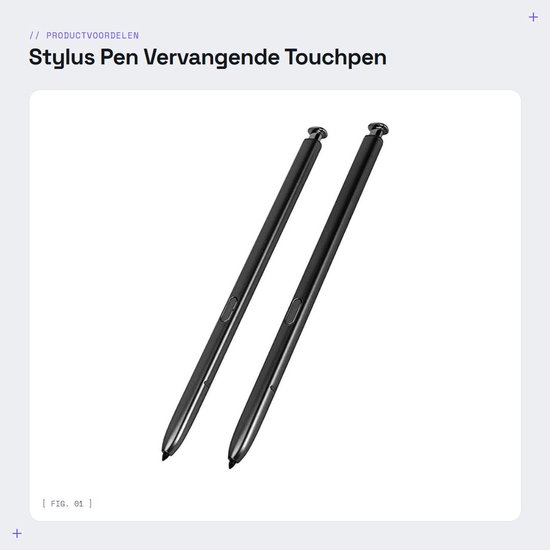 Dailygoods- Stylus Pen Vervangset - 2 Stuks - Hoge Gevoeligheid - Touch Pen - Vervangende Punten - Lichtgewicht - Professionele Technologie - Touchpen