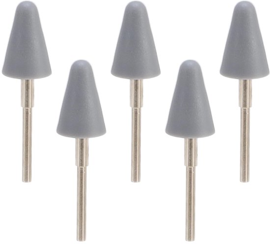 Dailygoods- Stylus Tips Vervanging 5 Stuks - Drukgevoelige Tracking - Nauwkeurig Puntontwerp - Slijtvast Grijze Nibs - Inclusief Opslagcase - Penpunten