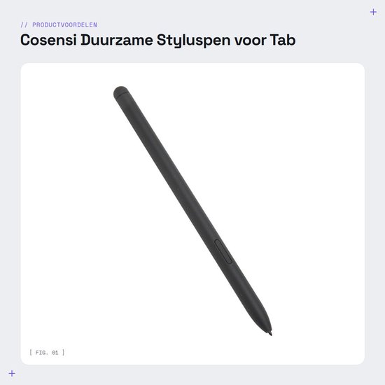 Dailygoods- Styluspen 4096 Drukniveau - Duurzaam - Magnetisch Ontwerp - 10 Styluspunten - Geschikt voor Tab S6 Lite - Hoogwaardige Kunststof - Digitale Pen