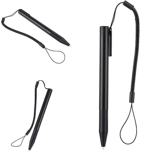 Dailygoods- Styluspen Hoge Gevoeligheid - Antikras Pen - Touchpen voor Tablet - Universele Styluspen - Lichtgewicht - Vastgebonden met Springtouw