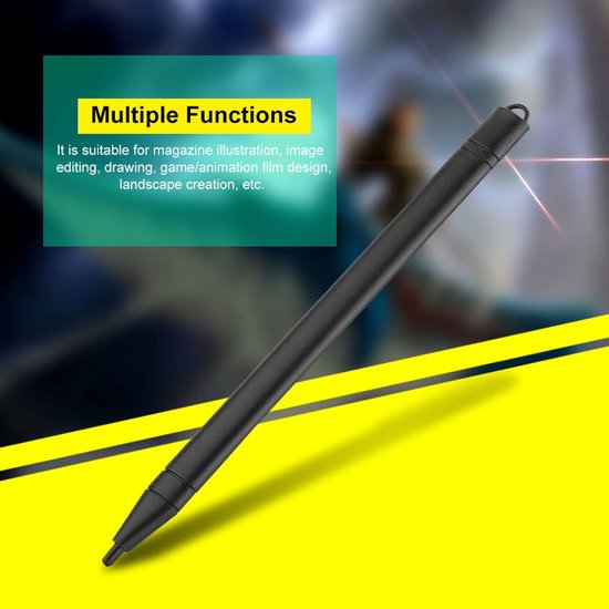 Dailygoods- Styluspen met 6 Vervangtips - Digitale Pen - Geschikt voor 8,5/12 inch Schrijftablet - Voor Ontwerpers/Kunstenaars - Hoogwaardige Prestatie - Ideaal voor Tekenen/Illustreren
