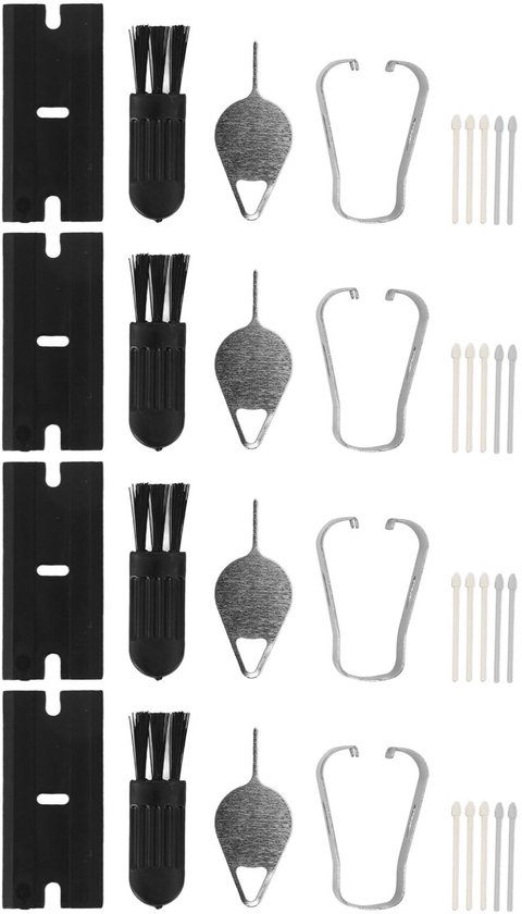 Dailygoods- Styluspen Vervanging - Styluspen Tab S9/S9+Plus/S9 Ultra/S9 FE - 20 Vervangende Tips - 4 Sets Gereedschap - Eenvoudige Installatie - ABS Materiaal - Styluspunten