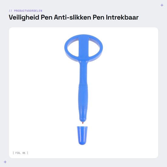 Dailygoods- Veiligheidspen Intrekbaar - Lichtgewicht - Draagbaar