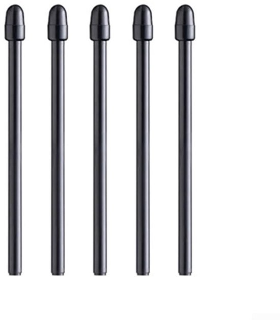 Dailygoods - Vervangende Markeerstiften - Precisie en Nauwkeurigheid - Zwart - Perfect voor Boox Pen2/Pen Plus - Set van 5 Stuks - Vervangende Pen Tip