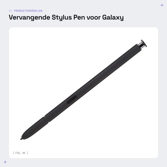 Dailygoods - Vervangende Stylus Pen voor Galaxy S23 Ultra met 5 Tips