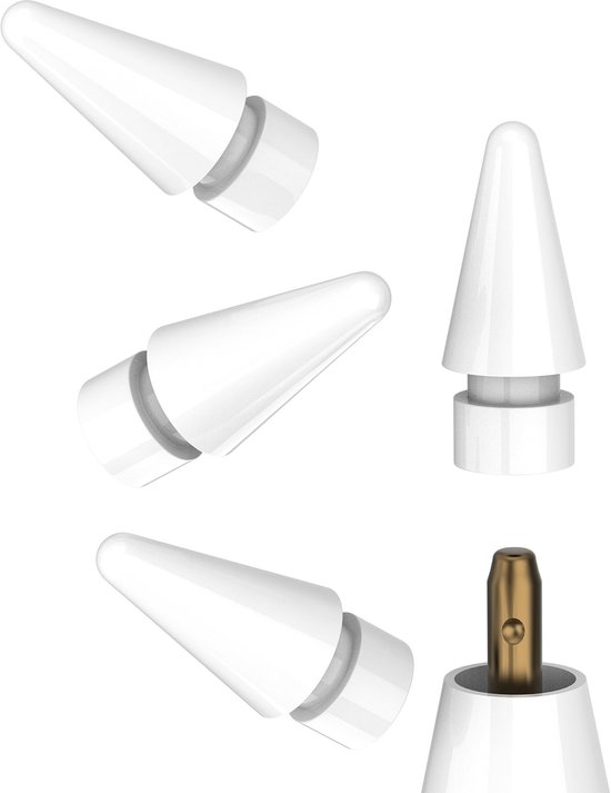 Dailygoods - Vervangende Tips voor Apple Pencil (4 Pack) voor Natuurlijke Schrijfervaring