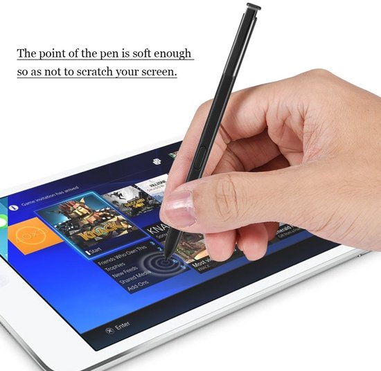Dailygoody - Capacitieve Stylus Pen - Geschikt voor Touchscreen - Zwart - Precisie en Comfort - Voor Note 5 en Note 8 - Ideaal voor Creatieve Toepassi...