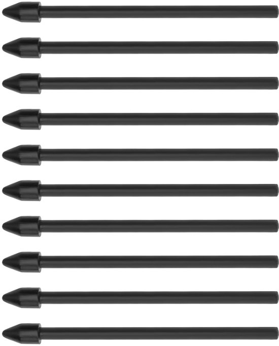 Dailygoody - Digitale Pen Tips - 10 Stuks - Verbeterde Schrijfervaring - Zwart - Ronde Punt 0,35 mm - Geschikt voor Glad of Ruw ...
