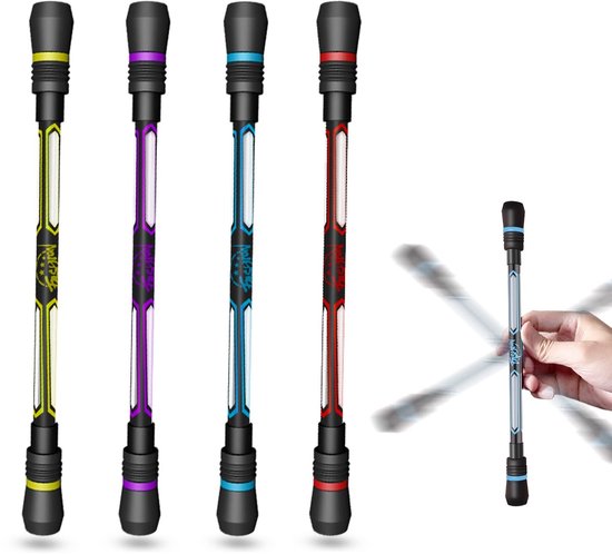 Dailygoody - Draaibare pen - Antislip pen - Flexibiliteit trainen - Rood, paars, geel, blauw - Trainen van studenten - 4 stuks