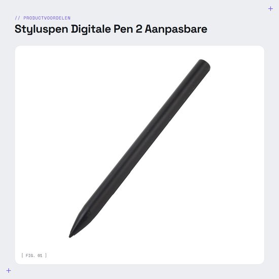 Dailygoody - Styluspen - Digitale Pen - 2 Aanpasbare Knoppen - Aluminium - Drukgevoelig - Geschikt voor Pavilion X360, Spectre X360, X360