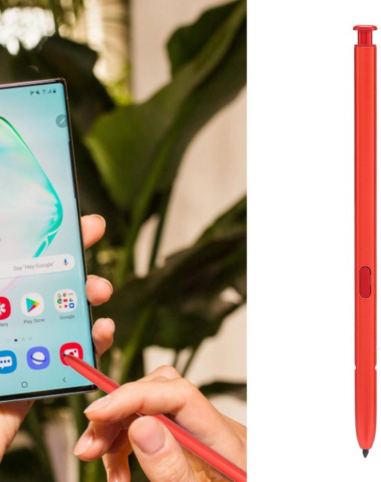 Dailygoody - Vervangende Styluspen - Hoge Gevoeligheid - Rood - Touch S Pen Zonder Bluetooth - Geschikt voor Note 10 en Note 10 Plus