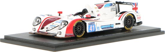 De 1:43 gegoten modelauto van de Zytek Z11 SN-Nissan Greaves Motorsport #41 van de 24H LeMans in 2014. De coureurs waren Tom Kimber-Smith/Chris Dyson en Matthew McMurry. De fabrikant van het schaalmodel is Spark. van Spark