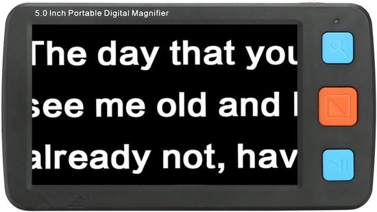 Digitale Leesloep met 5 Inch LCD Monitor voor Slechtzienden en Ondersteuning voor TV van Merkloos