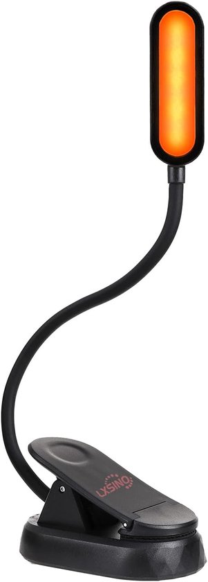 Dimbare clip-on leeslamp met warm licht voor bed - met oplaadbare batterij van Merkloos