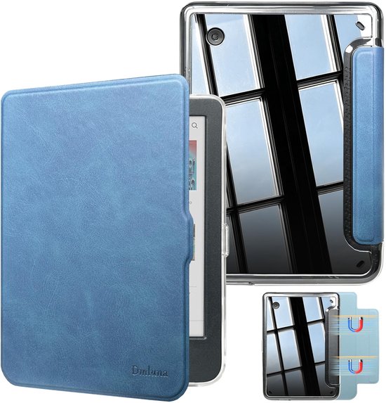 DMLuna Afneembare Magnetische Hoes van PU-leer voor 6-Inch Tolino Shine Color/Shine 5/4 en Kobo Clara Colour/BW/2E - ShopVlot