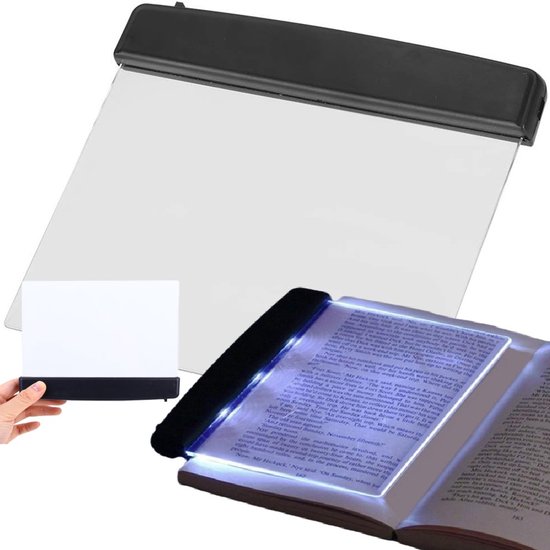 Draadloos Leeslampje voor Boeken - LED Boekenlegger - Compact Boekleeslampje - Zacht Licht voor Nachtlezen - 2-in-1 Leeslamp & Boekenlegger van Merkloos
