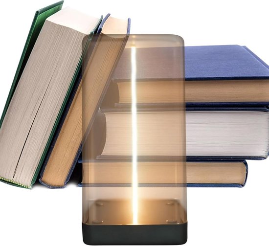 Draadloze Tafellamp - Sfeerverlichting LED - Lezen en Werken - Verstelbare Helderheid - 14 x 8 x 14 cm - Zwart