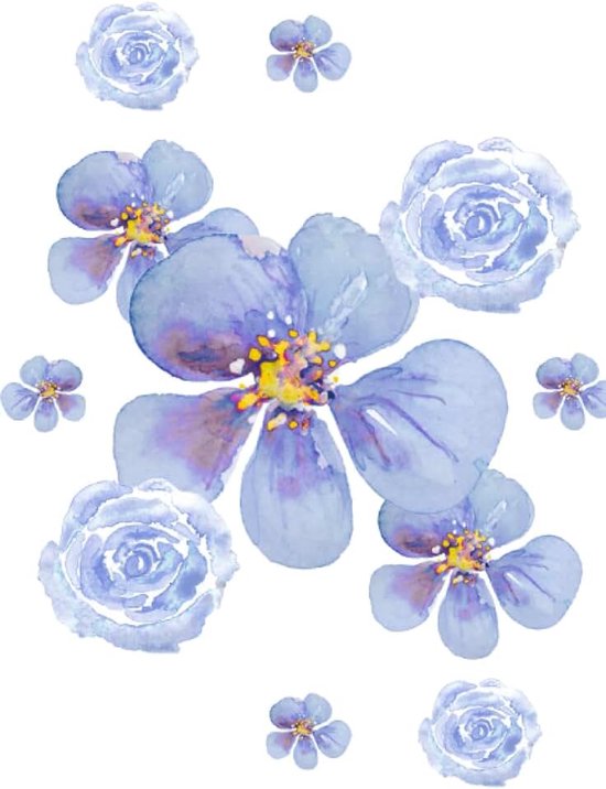 Dusty Blue Flowerly