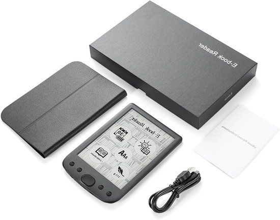 E-book Reader - Pocket Lezer - Digitaal Lezen - E-ink Touchscreen - 6 inch - Zwart