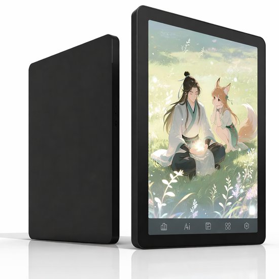 E-reader 6 inch E-Ink eBook Reader B6 – OS Android 14 – 36-Level Frontlight – 4GB RAM 64GB Opslag – Oogvriendelijk Scherm – Zwart van Merkloos