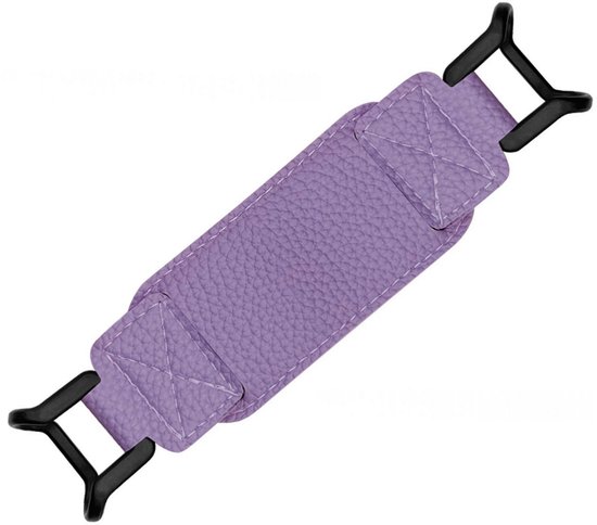 E-reader, geschikt voor tablets van 6-8 inch, met polsbandje als standaard, flexibel ontwerp, gemaakt van PU-leer, paars. van Merkloos