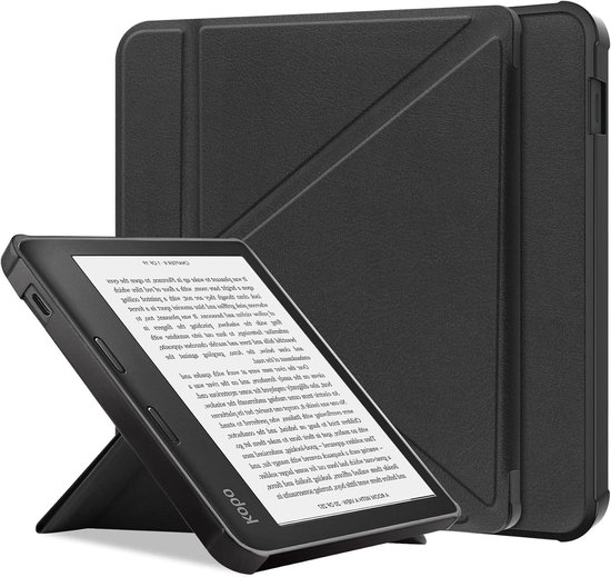E-reader Hoes - Beschermhoes Tablet - E-boeken Lezen - Opvouwbare Standaard - Niet gespecificeerd - Zwart