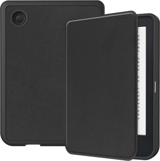 E-Reader Hoes Geschikt voor Kobo Clara 2E | Book Case met Sleep/Wake Functie | Kunstlederen Beschermhoes | Zwart van SOONERCASE